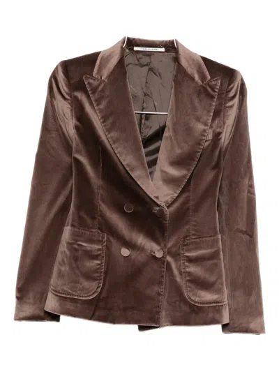 Tagliatore Double-breasted Blazer In Animal Print