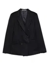 Tagliatore Double-breasted Blazer In Black