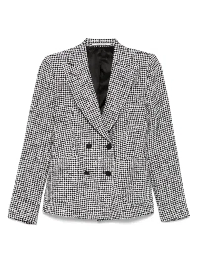 Tagliatore Double-breasted Blazer In Black