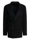 Tagliatore Double-breasted Blazer In Black