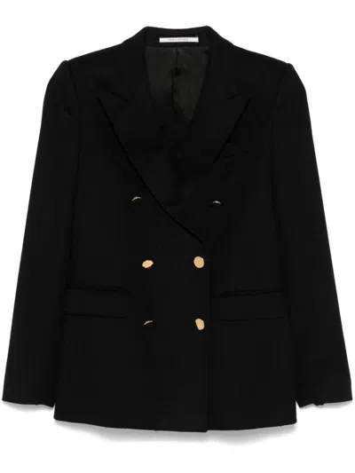 Tagliatore Double-breasted Blazer In Black