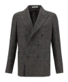 Tagliatore Double-breasted Blazer In Black