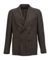 Tagliatore Brown Montecarlo Blazer In Black