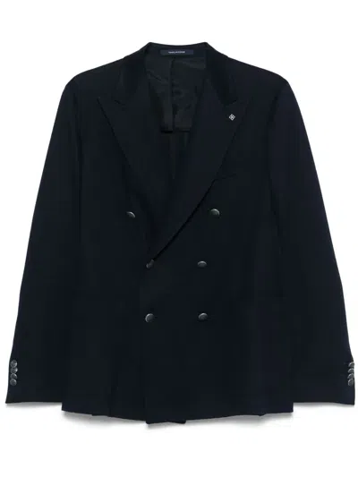 Tagliatore Double-breasted Blazer In Blue