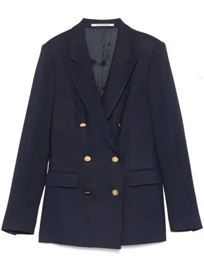 Tagliatore Double-breasted Blazer In Blue