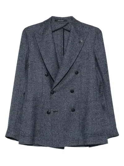 Tagliatore Double-breasted Blazer In Blue
