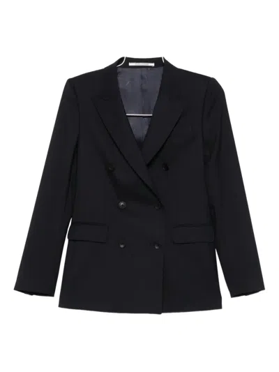 Tagliatore Double-breasted Blazer In Blue
