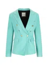 Tagliatore Double-breasted Blazer In Blue