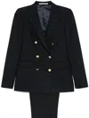 Tagliatore Double-breasted Blazer In Black