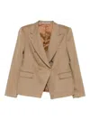 Tagliatore Double-breasted Blazer In Brown