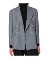 Tagliatore Double-breasted Blazer In Gray