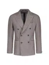 Tagliatore Structured Double-breasted Blazer With Notch Lapel