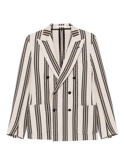 Tagliatore Double-breasted Blazer In Metallic