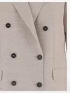 Tagliatore Double-breasted Blazer In Neutral