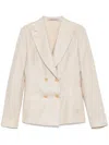 Tagliatore Double-breasted Blazer In Neutrals
