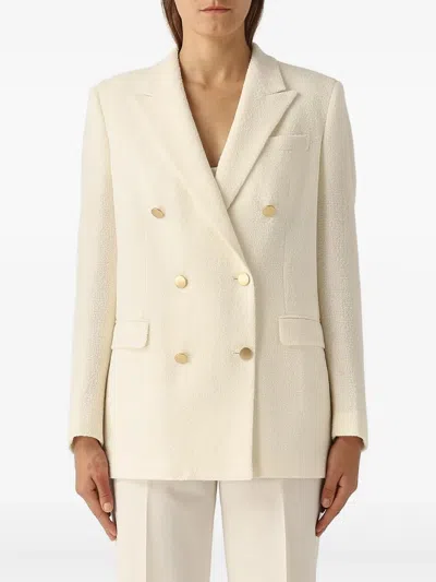 Tagliatore Double-breasted Blazer In Neutrals