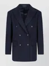 Tagliatore Double-breasted Blazer Notch Lapel In Blue
