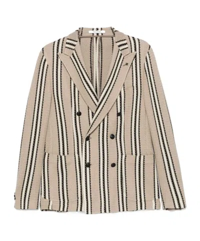 Tagliatore Double-breasted Blazer In Nude
