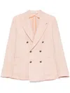 Tagliatore Double-breasted Blazer In Pink