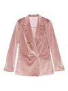 Tagliatore Double-breasted Blazer In Pink