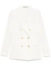 Tagliatore Parigi Wool-blend Double-breasted Blazer In White
