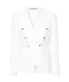 Tagliatore White Double-breasted Blazer In White