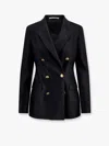 Tagliatore Long Sleeve Double-breasted Jacket With Gold Buttons