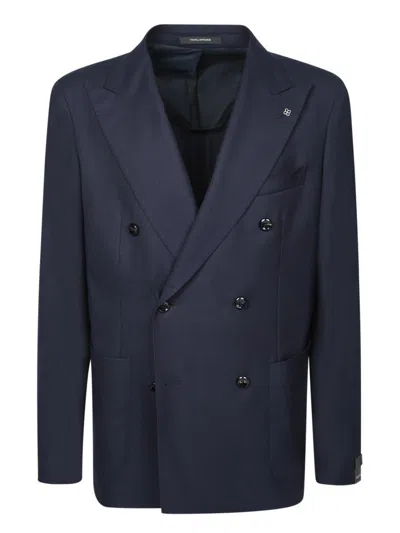 Tagliatore Double-breasted Blue Jacket
