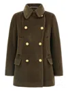 Tagliatore Classic Double-breasted Coat Flap Pockets In Green