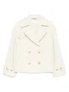 Tagliatore Double-breasted Buttoned Jacket In Neutral