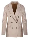 Tagliatore Double-breasted Buttoned Jacket In Neutral