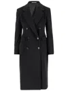 Tagliatore Double-breasted Cashmere Coat In Black