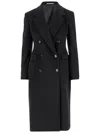Tagliatore Double-breasted Cashmere Coat In Black