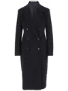 Tagliatore Double-breasted Cashmere Coat In Black