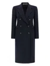 Tagliatore Tailored Double-breasted Coat Notched Lapels In Blue