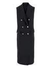 Tagliatore Buttoned Double-breasted Sleeveless Coat