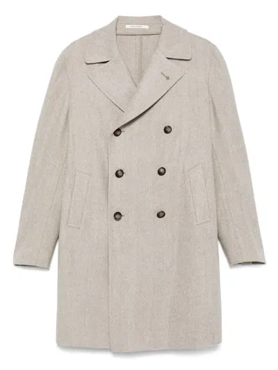 Tagliatore Doppelreihiger Mantel In Neutral
