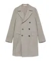 Tagliatore Double-breasted Herringbone-pattern Coat