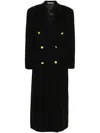 Tagliatore Double Breasted Coat In 黑色