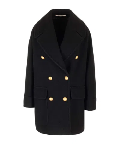 Tagliatore Navy Blue Double-breasted Coat