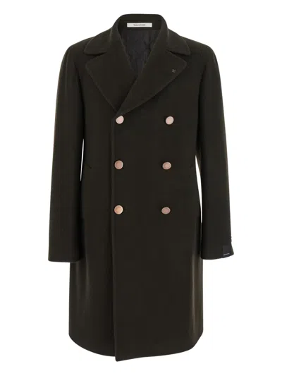 Tagliatore Double-breasted Coat In Black