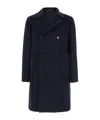 Tagliatore Double-breasted Cashmere Coat In Black
