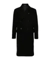 Tagliatore Cappotto 2 Petti Sfoderato Londra Grigio 90 Lana 10 Cachemire Coats Black In Black