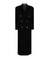 Tagliatore Waist Belted Long Length Jacket In Black