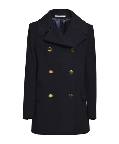 TAGLIATORE TAGLIATORE FLAP-POCKETED DOUBLE-BREASTED COAT
