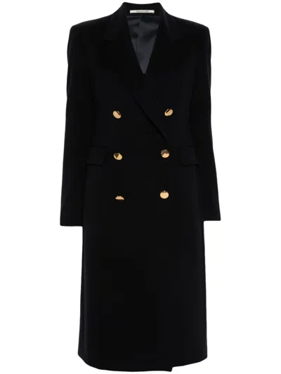 Tagliatore Double Breasted Coat In Red