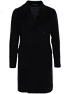 Tagliatore Double-breasted Coat In Blue