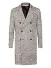 Tagliatore Double-breasted Coat In Brown