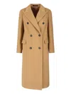 Tagliatore Tailored Brown Coat With Structured Design And Clean Lines In Brown