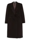 Tagliatore Paris Double-breasted Coat Clothing In Brown